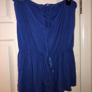 Blue (off the shoulder) Jump Suit